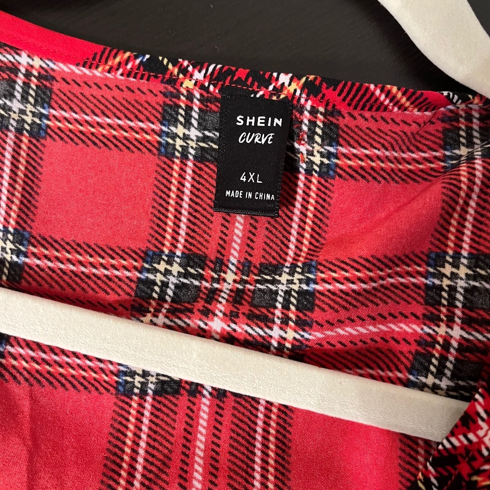 Shein plaid dress